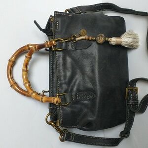 The Sak black Leather Crossbody Bag